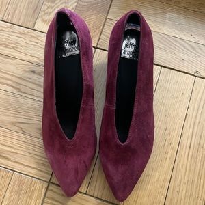 Purple suede Jeffrey Campbell kitten heels. Worn once.